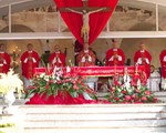 Slika Na Svetu nedjelju u svetištu Predragocjene Krvi Kristove središnje euharistijsko slavlje predslavio mons. Ivan Šaško